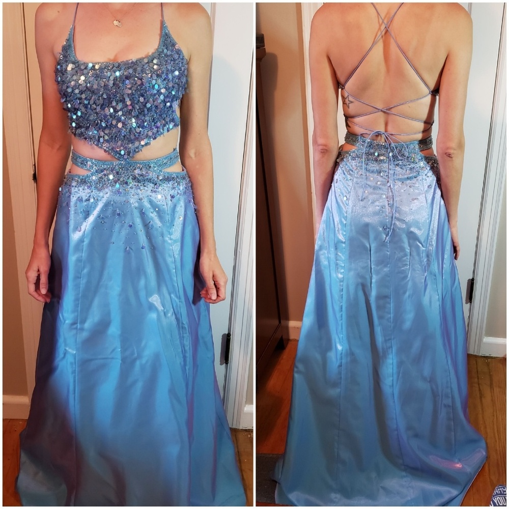 90's Precious Formals Mermaid Prom Dress